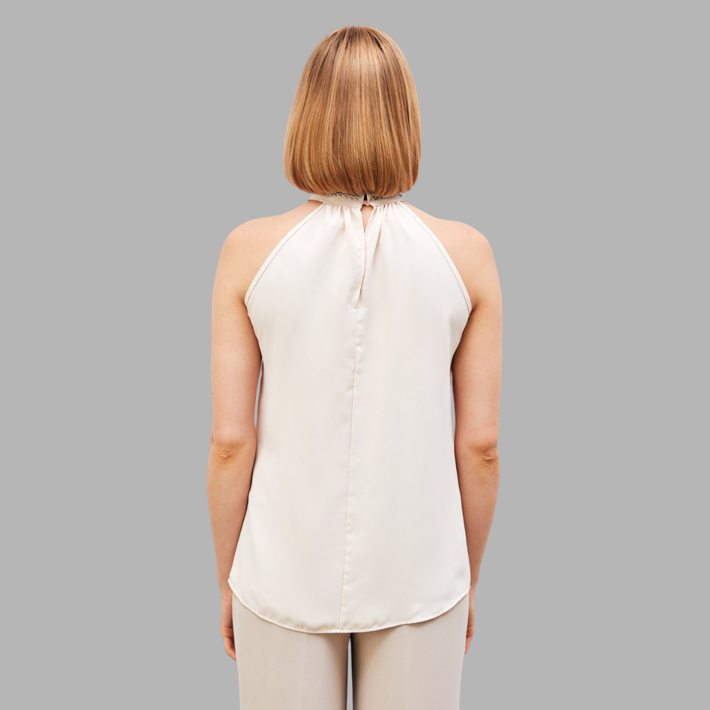 Blouse à Col Détail