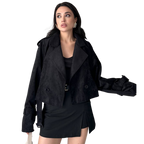 Blvck Veste Suède Courte