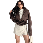 Blvck Veste Suède Courte