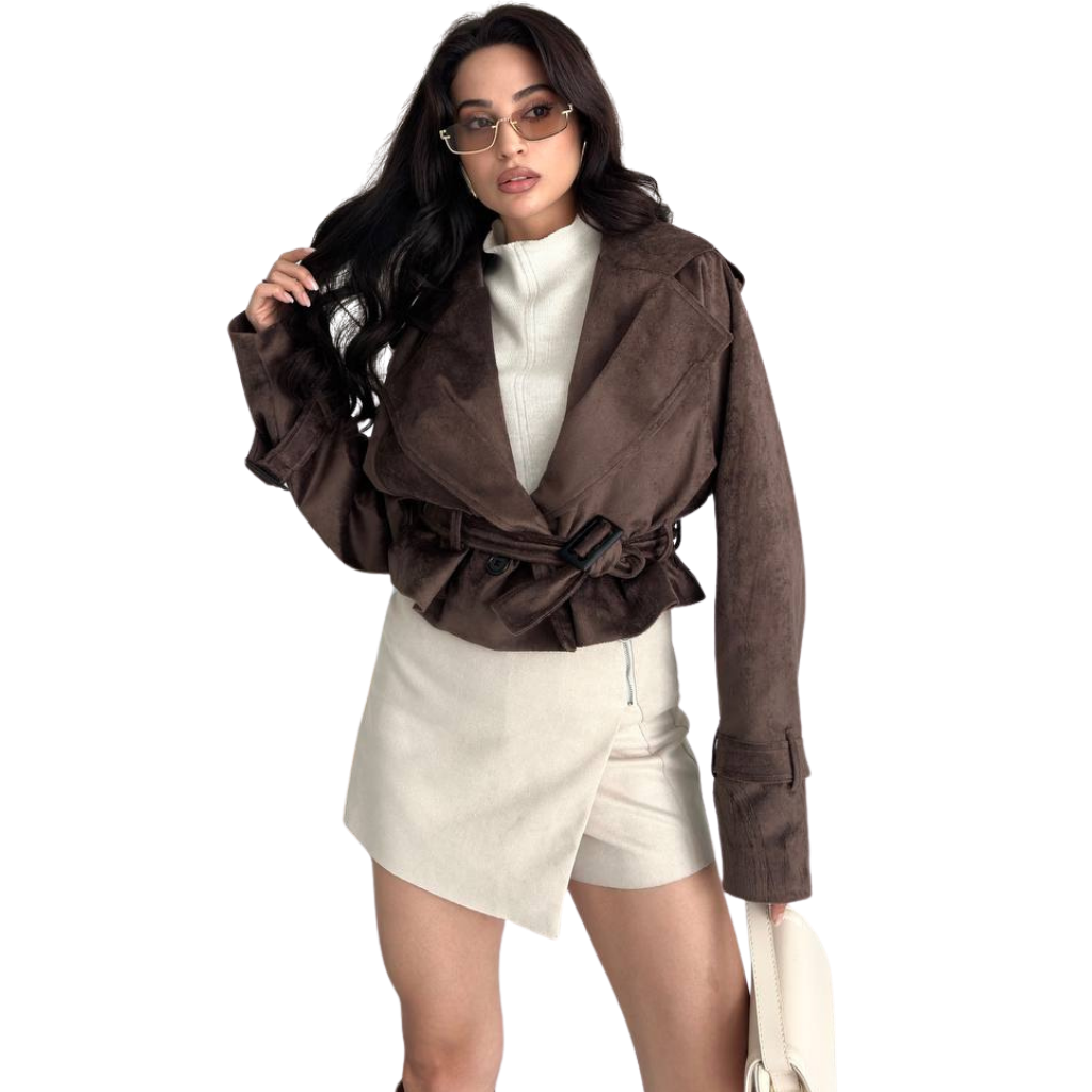 Blvck Veste Suède Courte