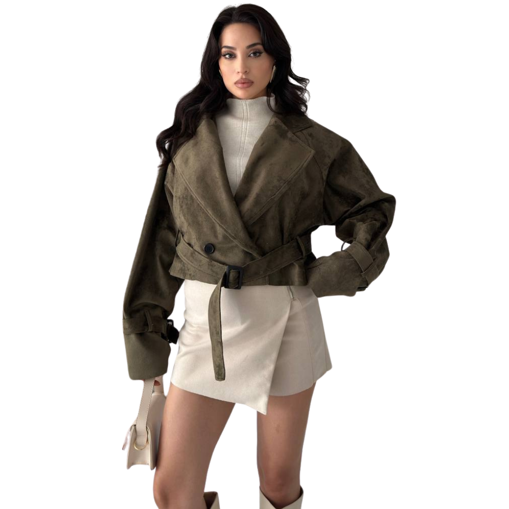 Blvck Veste Suède Courte