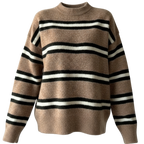 Blvck Striped Soft Knit – Beige