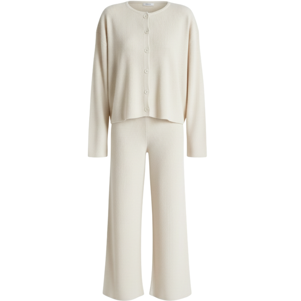 Blvck Soft Knit Set - Beyaz / S