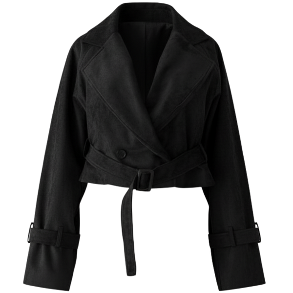 Blvck Veste Suède Courte - Siyah / S