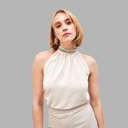 Blouse à Col Détail