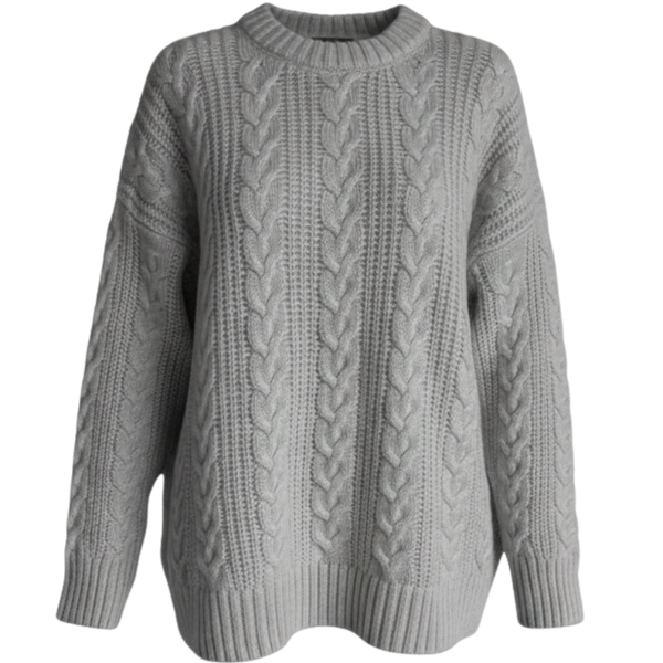 Blvck Cable Knit Sweater - Beyazlamış / S