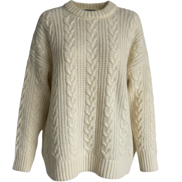 Blvck Cable Knit Sweater - Bej / S
