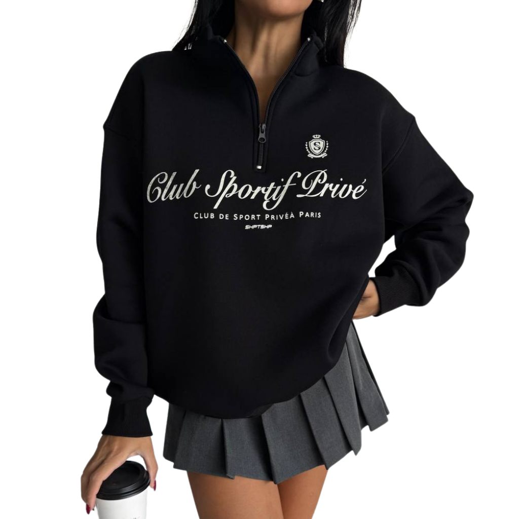 Sweat Demi-Zip Club Privé