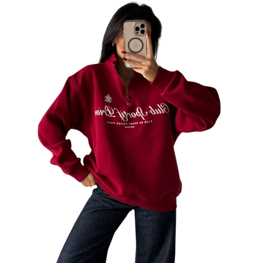 Sweat Demi-Zip Club Privé