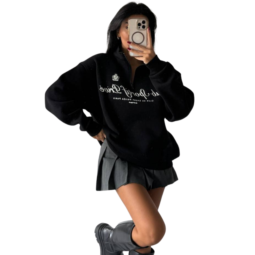 Sweat Demi-Zip Club Privé