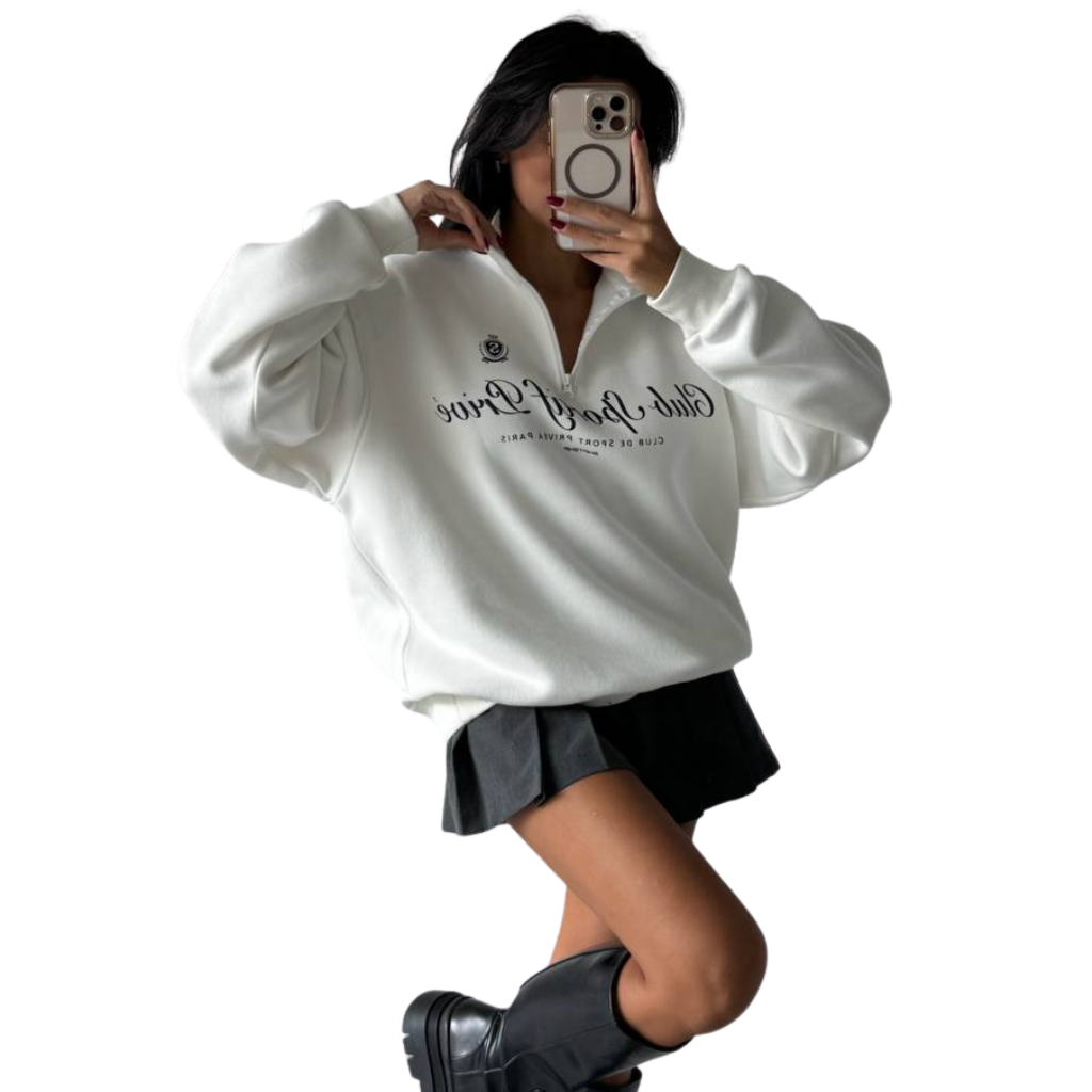 Sweat Demi-Zip Club Privé