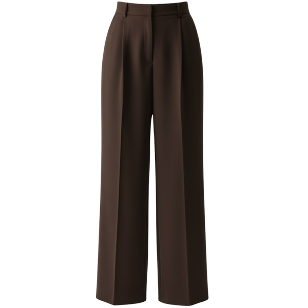 Luxe Palazzo Trouser - Kahverengi / S