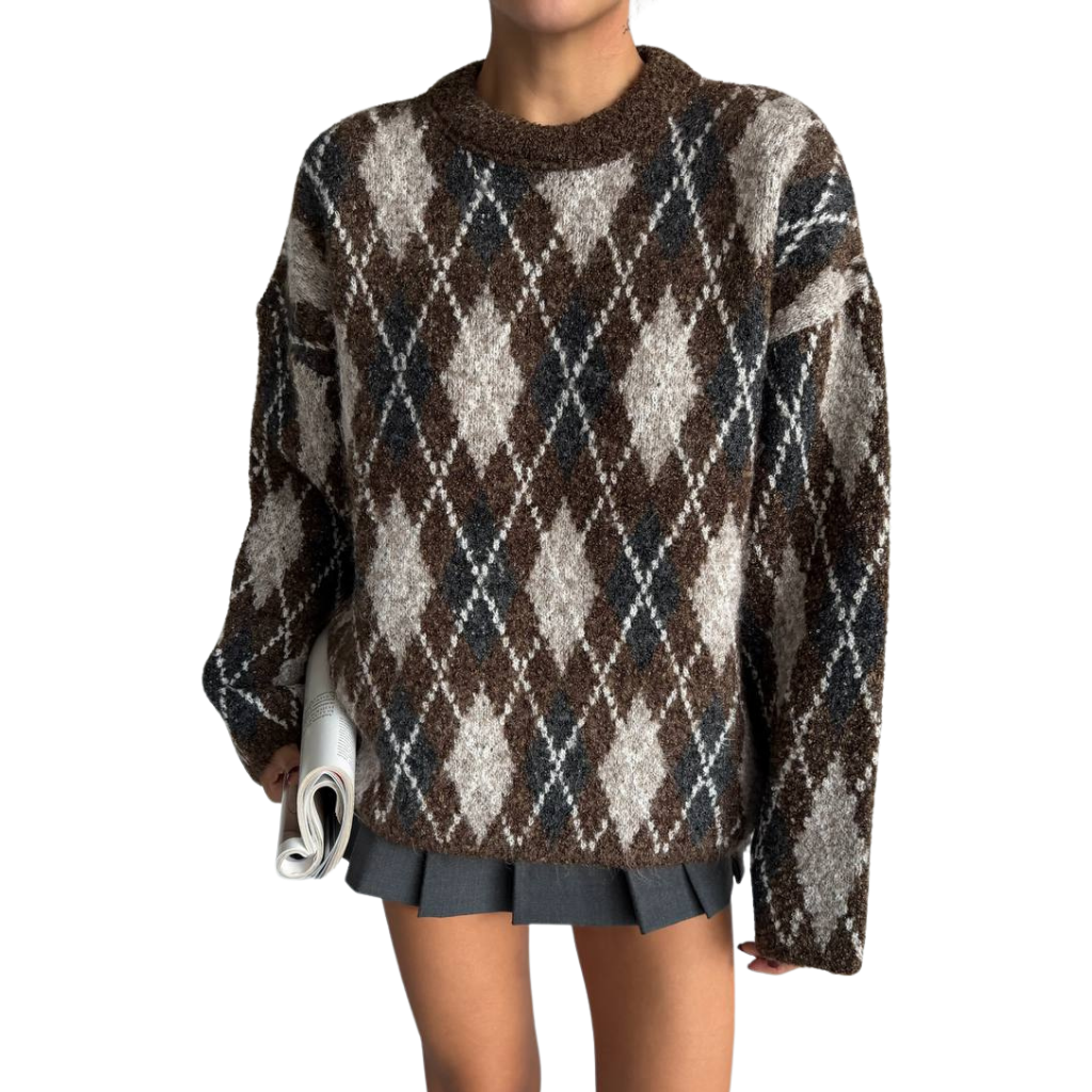 Vintage Argyle Sweater