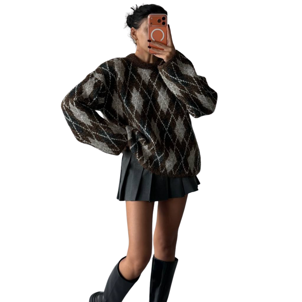Vintage Argyle Sweater