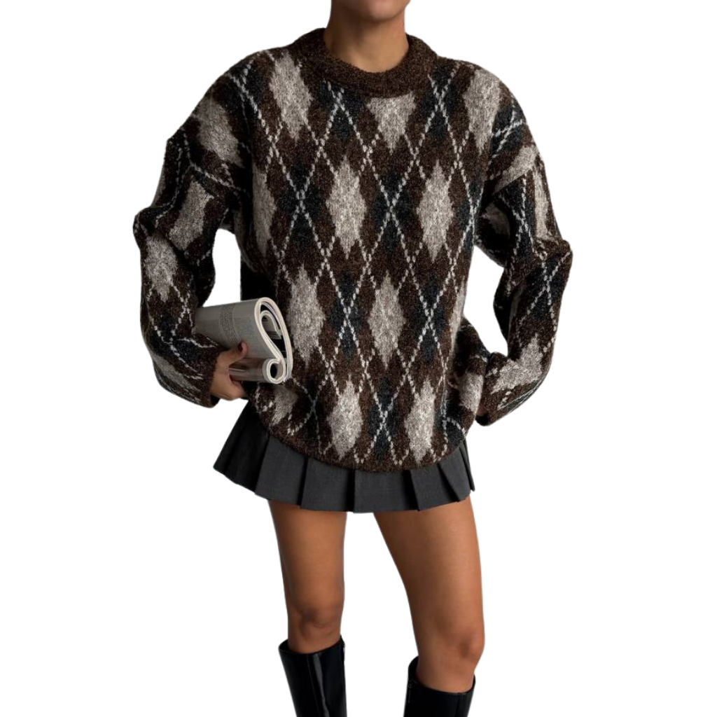 Vintage Argyle Sweater