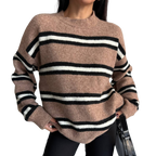 Blvck Striped Soft Knit – Beige