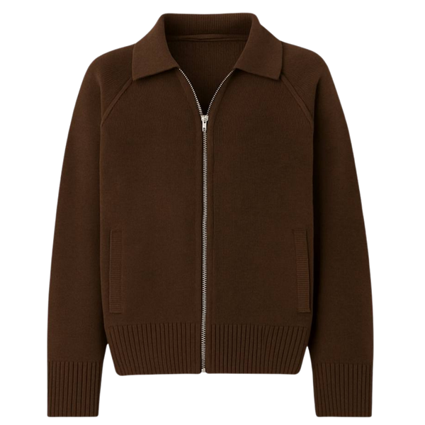 Blvck Knit Zip Jacket - Kahverengi / S