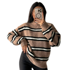 Blvck Striped Soft Knit – Beige