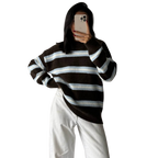 Blvck Pull Rayé Froid – Brown