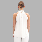 Blouse à Col Détail