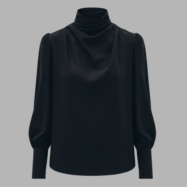 Chemisier Élégant - Siyah