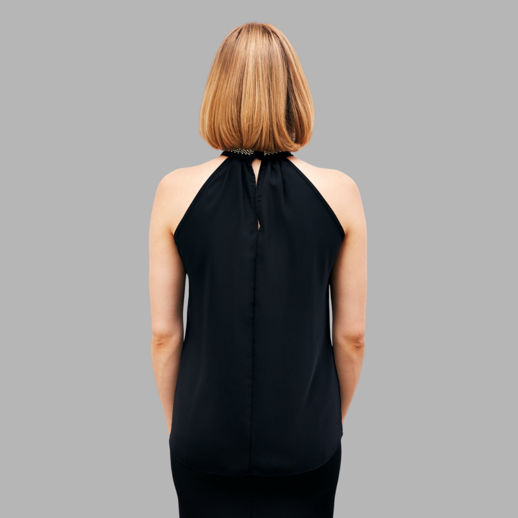 Blouse à Col Détail