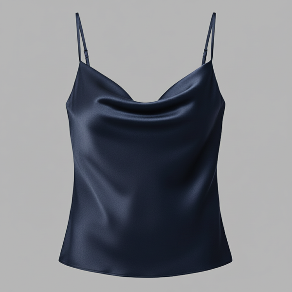 Blvck Degaje Saten Bluz - 36 / Lacivert