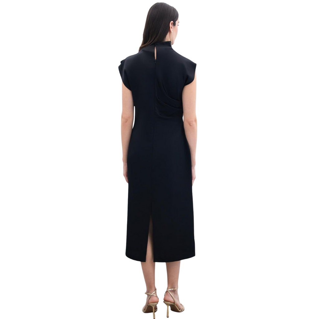 Blvck Düğme Detaylı Uzun Elbise