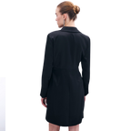 Blvck Kruvaze Saten Elbise