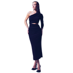 Blvck Parlak Uzun Elbise