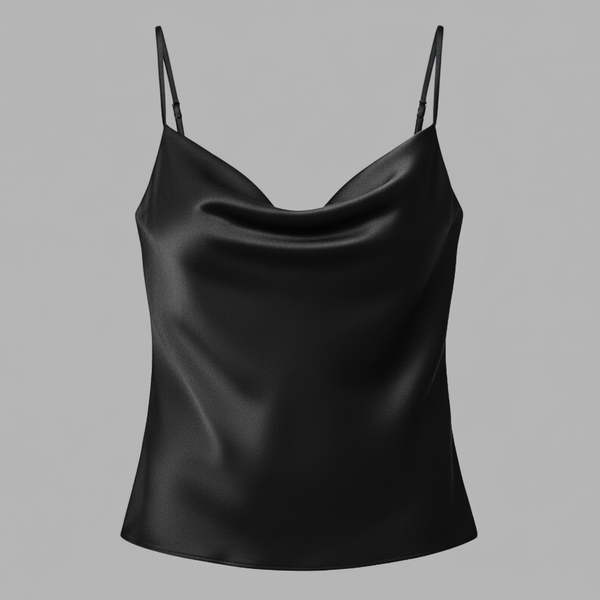 Blvck Degaje Saten Bluz - 36 / Siyah